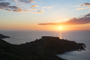 Blick über Ghajn Tuffieha auf Malta
