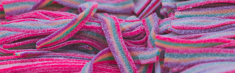 colored texture of marmalade. candy close up