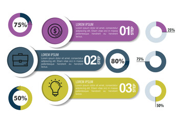 business infographic template icons vector illustration design