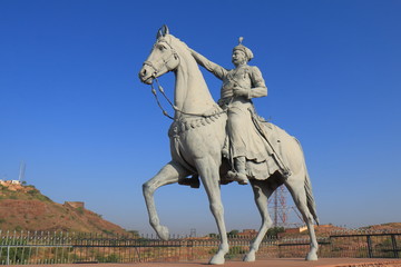 Fototapeta premium Statue of Rao Jodha Jodhpur India