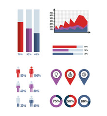 Obraz premium business infographic template icons vector illustration design
