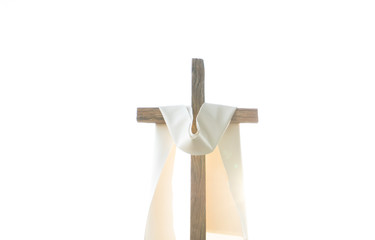A cross in evening