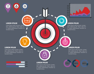 business infographic template icons vector illustration design
