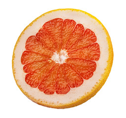 Fresh grapefruit isolated on white background