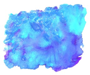 Wasserfarbe blau türkis lila