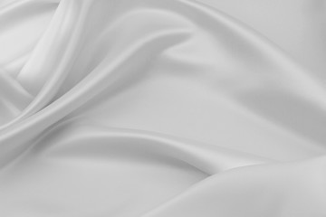 Obraz premium White silk fabric