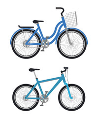 Fototapeta premium set bicycle styles icons vector illustration design