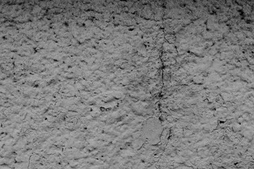 Wall fragment with attritions and cracks