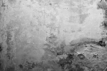 Wall fragment with attritions and cracks