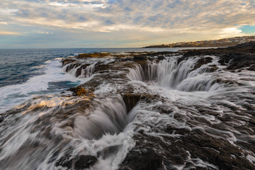 Natural blowhole of La Garita, Gran Canaria, Spain