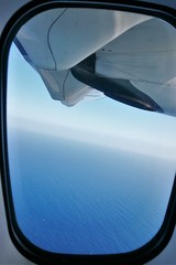 Flying over the Atlantic