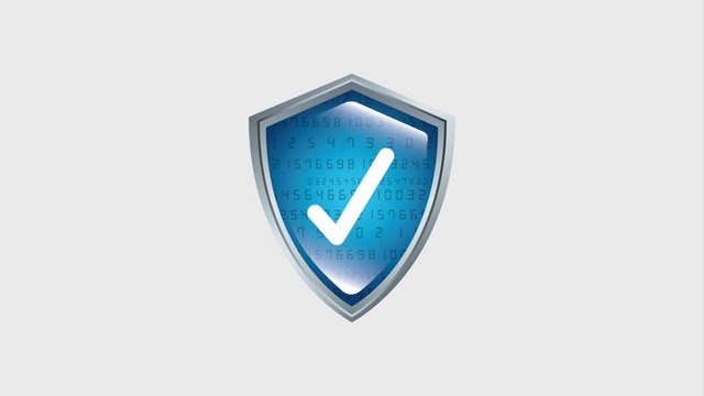 Shield Protection Security Binary Checkmark Hd