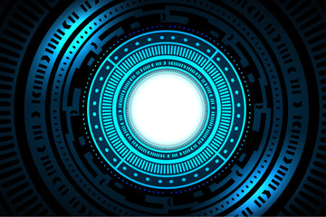 Technology interface hud abstract background vector design