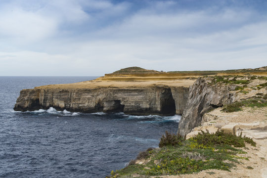 bizarre Felsformationen iim Norden Gozos, Malta