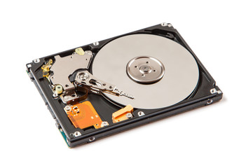 Hard drive (HDD) isolated on white background