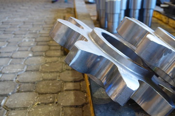 gear on the rack after milling