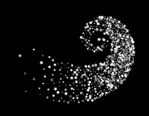 Stars twisted in swirl or vortex