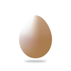 egg on white background