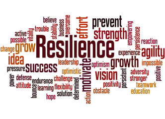 Resilience word cloud concept 3