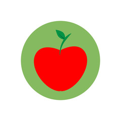 Red apple icon.