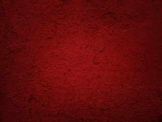 Cracked flaking red paint