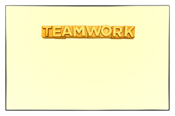 Sign teamwork concept