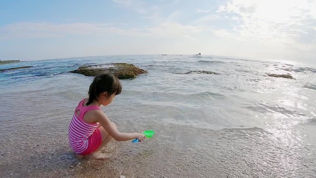 cute girl on the beach