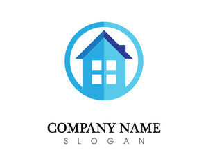 Real estate and home buildings logo icons template