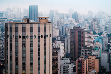 Sao Paulo Downtown Aerial - Brazil