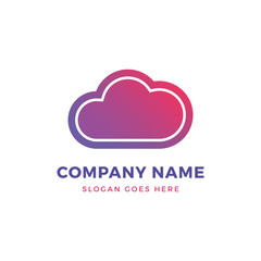 Cloud gradient logo design