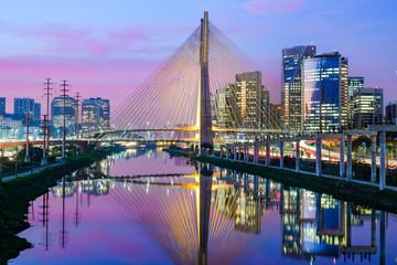 Sao Paulo zonsondergang landschap - Brazilië