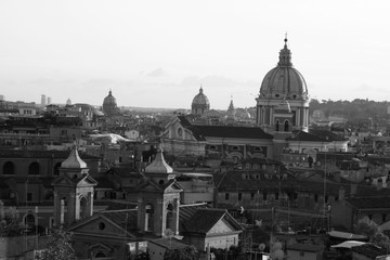 vista paesaggio urbano citt&agrave; di roma