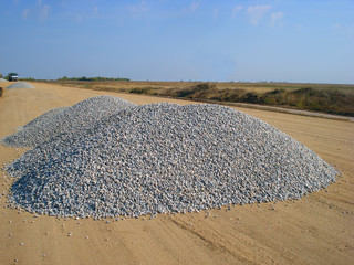 Mound of gravel