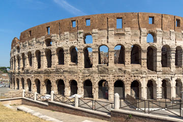 Fototapeta premium Ancient arena of gladiator Colosseum in city of Rome, Italy