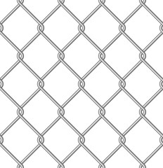 Naklejka premium isolated metal wire mesh, seamless pattern