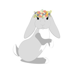 Easter bunny vector illustration