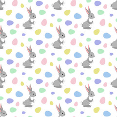 Easter bunny seamless pattern