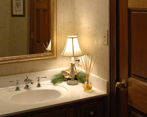 Bathroom Sink with Mirror