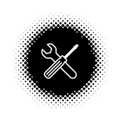 Web design of service tools icon