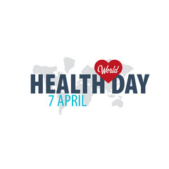 Fototapeta premium World Health day. 7 april. Medical banner. Vector illustration