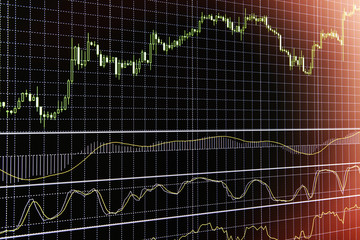 Stock market on display