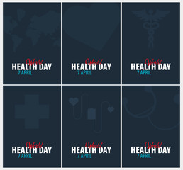 World Health day. 7 april. Medical banner. Vector illustration