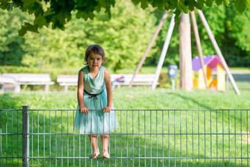 little girl in the park