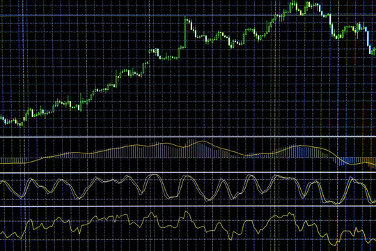 Stock market on display