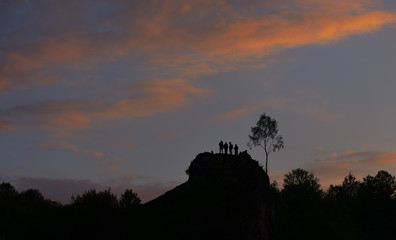 hills in winter time