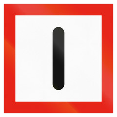 Maritime fairway sign of Finland - General danger