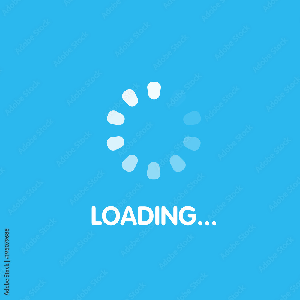 Aufkleber loading process screen. system software update and upgrade concept. vector illustration.