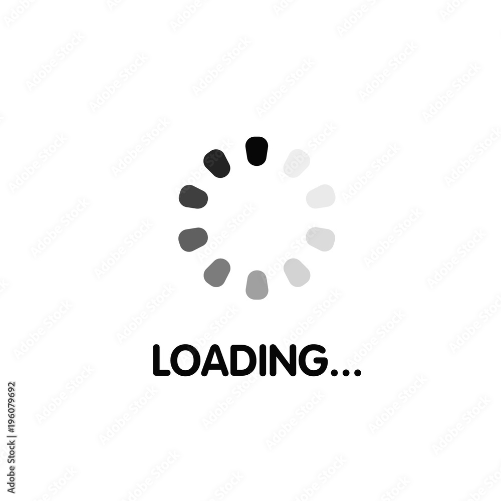 Poster loading process screen. system software update and upgrade concept. vector illustration.