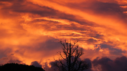 Cielo rojo