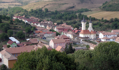 Fototapeta premium View of old city and church